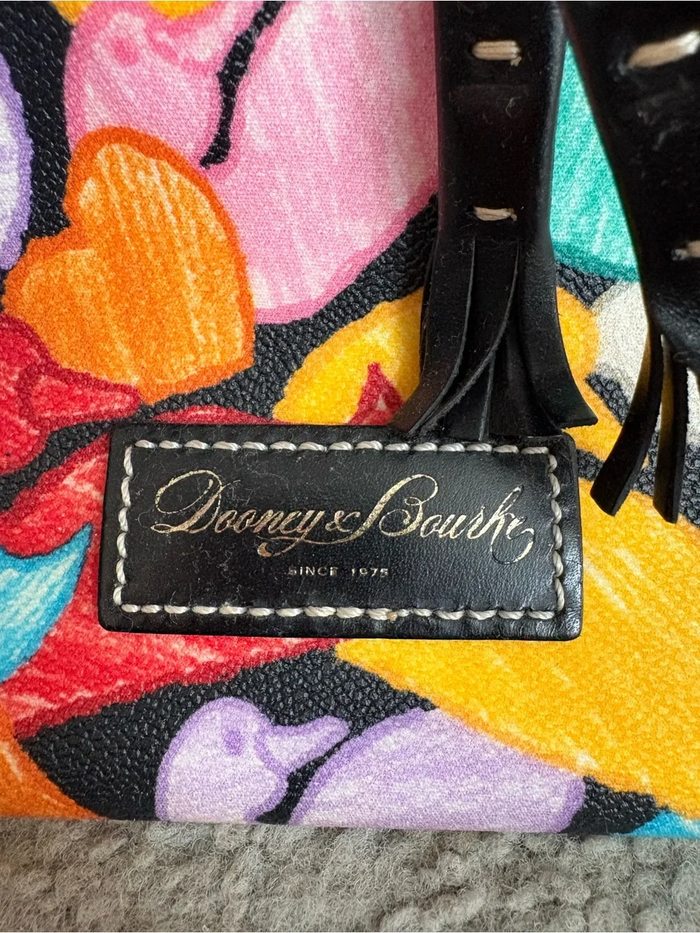 Dooney & Bourke Rainbow Wonder Duck Drawstring Tote